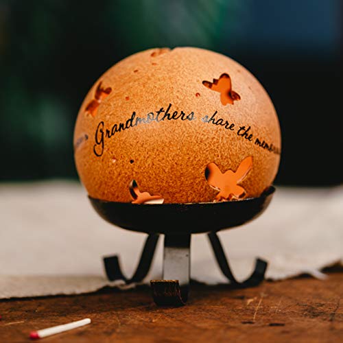 Comfort Candles Grandmother By Pavilion Includes Tea Light Candle And Stand, 5-1/2-Inch, Butterfly Pierced Round #TOP6