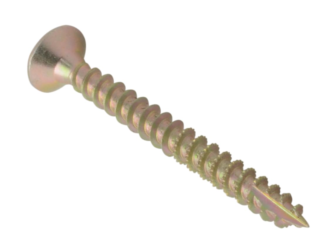 Spectre™ PZ Compatible Wood Screw CSK ZYP 4.0 x 40mm Tub 1200, Yellow, 4 x 40mm - Image 2