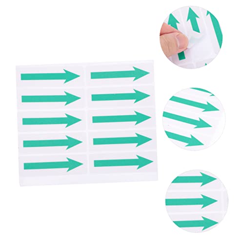 Autocollants fléchés adhésifs SOLUSTRE verts haute adhérence - 2