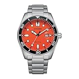 PULSERA ECO-DRIVE PARA HOMBRE Citizen Eco-Drive AW1760-81X - Reloj para hombre con esfera naranja, Moderno