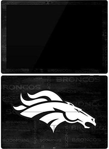 Skinit Tablet Decal Skin Compatible with Surface Pro 7 - Officially Licensed NFL Denver Broncos Black & White Design