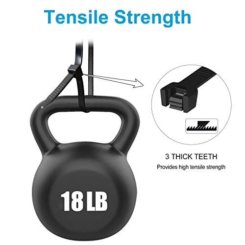 Zip Ties 4 Inch, Small Zip Ties With 18 Lb Tensile Strength, Black, 200 Pack, By Tantti Supply #TOP3