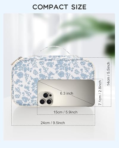 Relavel Small Floral Makeup Bag