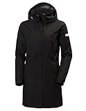 Helly Hansen Mujer Chubasquero Largo Aden, L, Negro