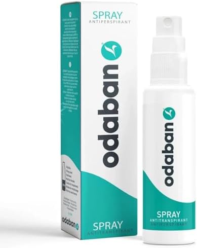 Odaban Antiperspirant Spray, Clinical Strength Aluminium Chloride Strong Antiperspirant Hyperhidrosis Treatment for Excessive Sweating, Fragrance-free