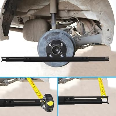 Ertuohg Wheel Alignment Tool, Toe Alignment Tool Plate, Toe Plates Wheel Alignment Tool, Car DIY Toe Alignment Tool, Wheel Alignment Tools Kit for Easy Storage, Metal