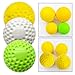 9 or 12 Inch Dimpled Baseball Softball for Pitching Machine, PU Practice Training Ball for Batting Practice, Softball for Pitching Machine, 9 Inch Practice Ball, 12 Inch Training(White)(9 inch)