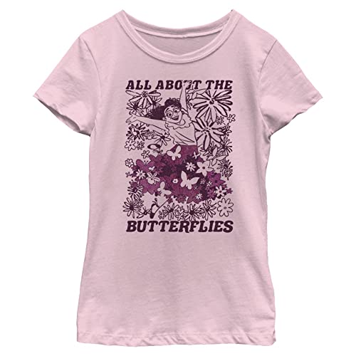 Image of Disney Little, Big Encanto All About Butterflies Girls Short Sleeve Tee Shirt