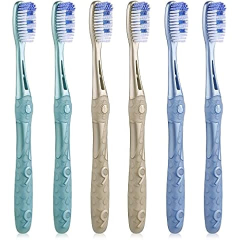 Oralphi Medium Toothbrushes for Adults, Whitening Toothbrush with Spiral Medium Bristles for Smoke Tea Coffee Stain, Deep Plaque Removal, Rounded Bristle Tips for Gentle Cleaning Cover