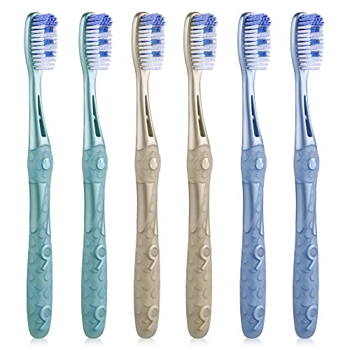 Oralphi Medium Adult Toothbrush with Spiral Bristles