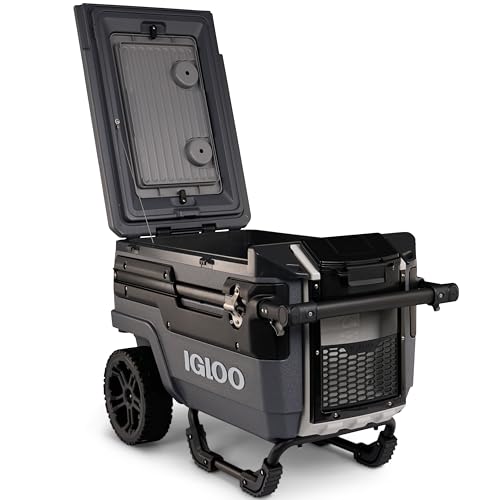 Igloo Trailmate Journey 70 Qt Roller Cooler, Carbonite - image 9