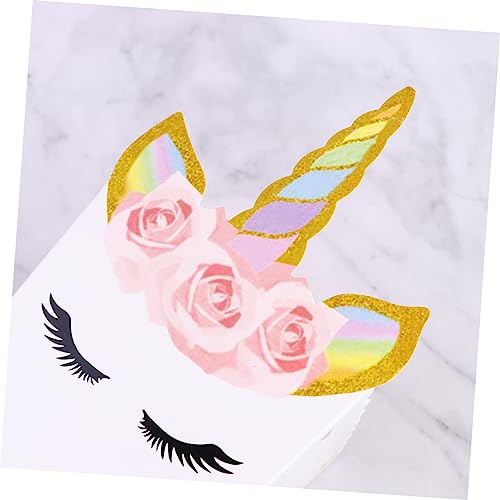 ABOOFAN 12Pcs Unicorn Printed Popcorn Boxes Funny Storage Holders for Parties and Movie Lightweight Popcorn Organizers for Snacks and Celebrations