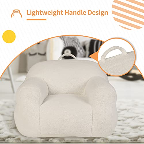 Linor Toddler Chair Kids Chair For Toddlers 18 Months+, Toddler Lounge Chair With Sherpa Fabric, Toddler Chairs For Girls And Boys (Cream-Colored) #TOP1