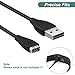 Kissmart Charger Compatible with Fitbit Charge HR, Replacement USB Charging Cable Cord for Fit bit Charge HR (2Pack, 30cm/1ft)