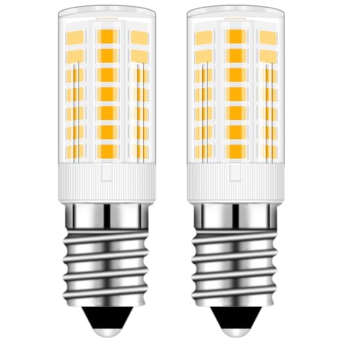 XIMNCHNI E14 LED Kühlschranklampe, E14 LED Lampe Warmweiß 460LM 4W Ersatz für 40W Halogenlampen, E14 3000K Kühlschrank Glühbirne, Nicht Dimmbar,Lampe für Dunstabzugshaube, Nähmaschine, Salzlampe