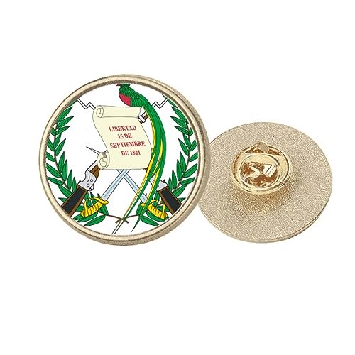 Broche Guatemala dorée insigne national rond taille M