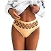 Pbawab Sexy Thong for Women Fashion Hollow Out Women Panties High Waist G-String Ladies Seamless Comfortable Thongs Beige