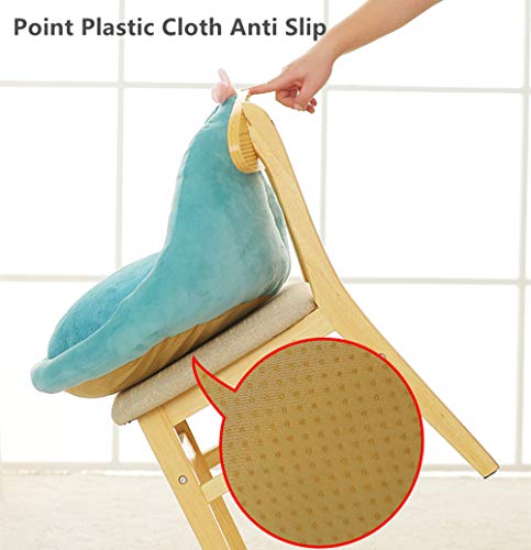 Wuyu Cartoon Fruit Seat Cushion With Backrest Non Slip Chair Cushion Semi-Enclosed Plush Chair Pads For Office Home Sofa (Mangosteen) #TOP6