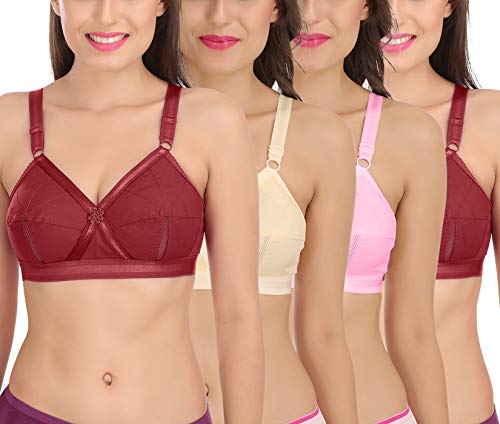 Image of SONA Perfecto Plus Size Cotton Bra for Woman Full Coverage Pack of 1