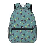 fifbird Mochila unisex para laptop, diseño de uvas moradas para viajes, fin de semana, trabajo, mochila informal