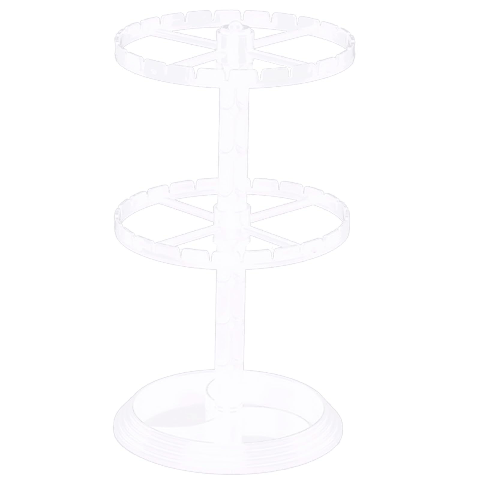 YWLUUOO Rotating Clear Jewelry Hanger Versatile Jewelry Organizer Three Layer Earrings Display Stand Jewellery Racks Rotating Earring Storage Racks