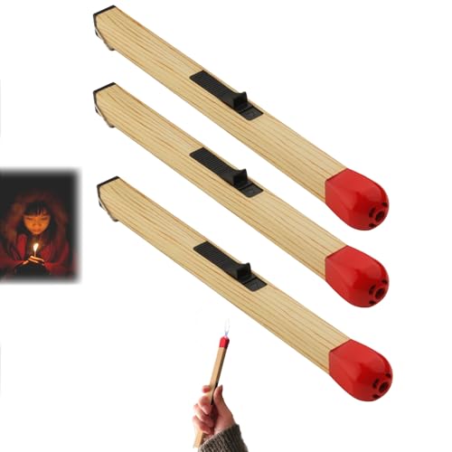 Encendedor Match Stick recargable con llama ajustable miniatura 1
