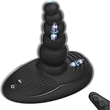Vibrator Dildo zum Aufsitzen für Frauen, wiederaufladbarer Aufsitz Prostatamassager für Männer mit Dual Motor Steuerung Wasserdichter G Punkt Grinder dildo 9 Modi Silikon mit Fernbedienung