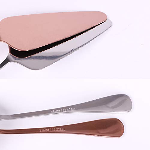Ymeibe Stainless Steel Cake Server Pack Of 10 Pie Holder Transfer Triangular Spade Spatula Serrated Edge For Pizza Cake Baking Safe In Dishwasher (Silver) #TOP3