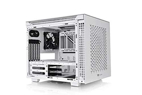 Boitier Cube Micro ATX Thermaltake Divider 200 TG Air avec Panneaux vitrés (Blanc)