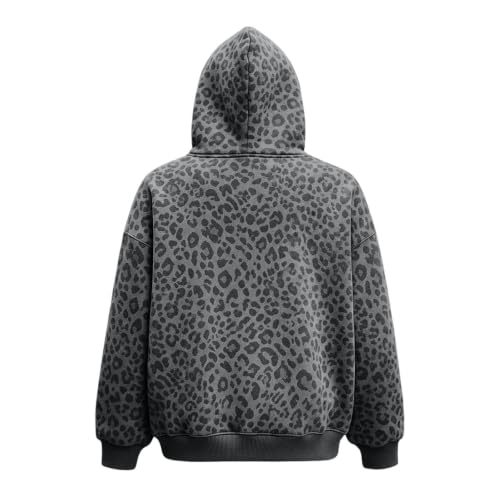 Cat Pouch Hoodie For Women Pet Carrier Animal Holder Leopard Print Hoodies - image 4