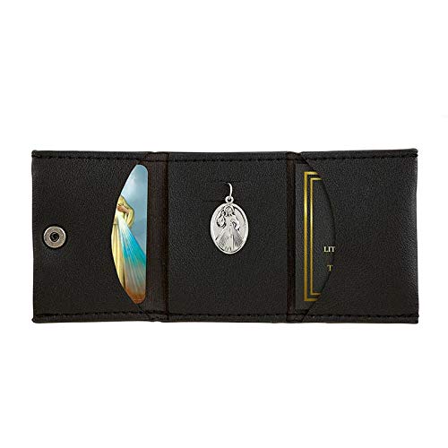 Daily Devotional Wallet, Mini Book of The Divine Mercy, Holy Card and Sacred Medal, 2 X 3 Inches2