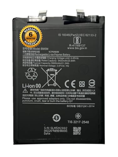 Image of Original BM5M Battery for REDMII K60 Ultra, 5500 mAh Battery with 6 Month Warranty**** (LR98)