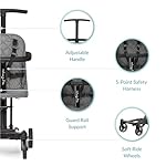 Dream On Me Lightweight And Compact Coast Rider Stroller With One Hand Easy Fold, Adjustable Handles And Soft Ride Wheels, Grey - Image 4