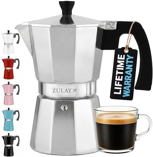 Zulay Moka Pot Espresso Stovetop Coffee Maker 12-cup