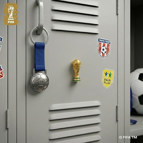 Image of Official 2026 FIFA World Cup Edition 1.8 Inch 2.5D Trophy Replica Magnet -Timeless Collector's Item - Premium Weighted Zinc Alloy Ideal for Refrigerators, Office, Metal Cooler or Any Magnetic Surface