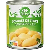 CARREFOUR CLASSIC' - Petites Pommes de Terre en Conserve - la boite de 530g net égoutté - 800g - Le Lot De 4
