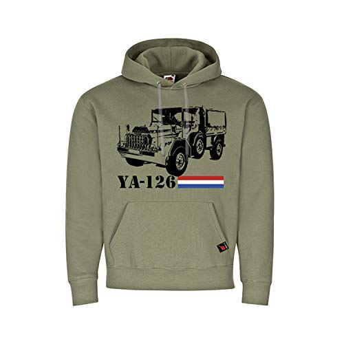 Sweat à capuche YA-126 Camion 4x4 Army vert XXL
