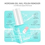 Morovan Gel Nail Polish Remover: Easy Remove Gel Polish Natural Formula Portable Kit with Cuticle Pusher & Scraper No Soaking or Wrapping - Image 2