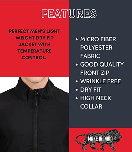 Image of Scott International men's wind cheater jacket -solid, branded, new, stylish trending winter wear - full sleeve, polyester, regular fit, zippered jacket