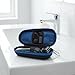 Nincha Electric Razor Case for Braun Series 3, 5, 7, 9 Shavers, Hard Shell EVA Travel Case with Charger Storage, Shaver Protective Carrying Case with Carabiner Black&Blue