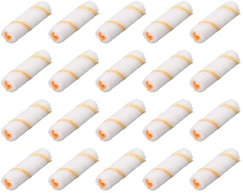 Cubierta de rodillo pintura, cepillo fibra 4 pulgadas for tratamiento pared, 20 piezas
