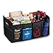 Produktbild All Ride Kofferraum Organizer - 50 x 32 x 70 CM - Organizer Auto mit 2 Große Fächer und Einsätze - Organisieren von Auto Zubehör - Faltbarer Kofferraumtasche - Schwarz