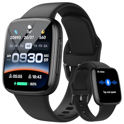 Orologio Smartwatch Uomo Donna 1.85' AMOLED 3ATM Smartwatch Uomo con Chiamate 110+ Sportive Smart...