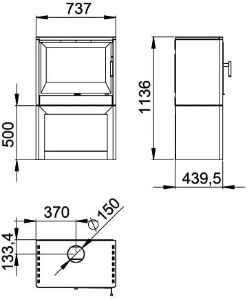 Energy label for BOREAL E1000L wood stove