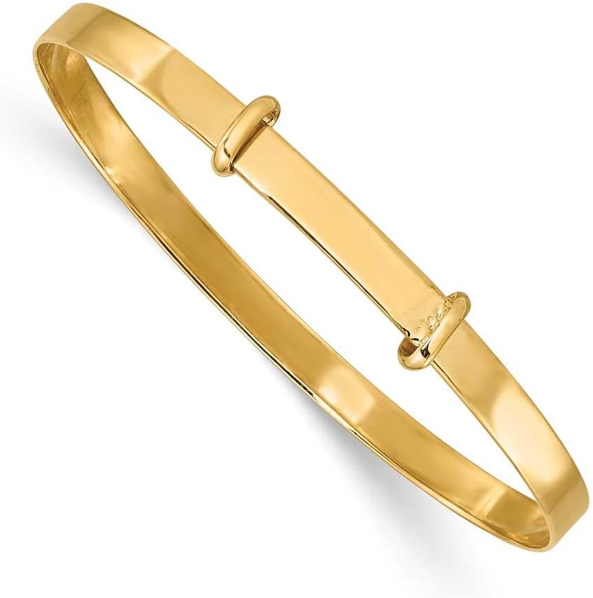 Precious Accents 14k Gold Madi K Polished Expandable Baby Bangle