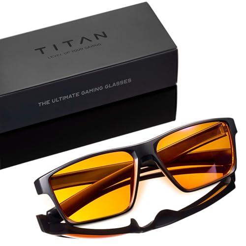 livho Titan Gaming-Brille, Anti-Blaulicht-Brille für Herren, UV400-Schutz, Blaulichtfilter-Brille gegen Augenbelastung durch Computer