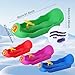 FytStycale Snow Sled Grass Sled Portable Outdoor Activities Unique Downhill Sled Versatile Snow Sledge Ski Sled for Kids Boys Children, Green