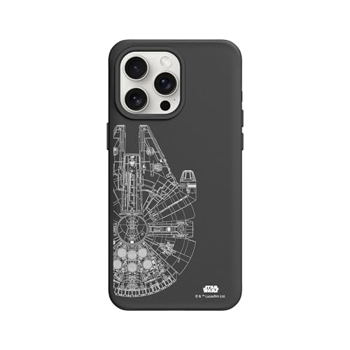 Coque MagSafe iPhone 15 Pro Max anti-choc RhinoShield SolidX Star Wars Faucon Millenium