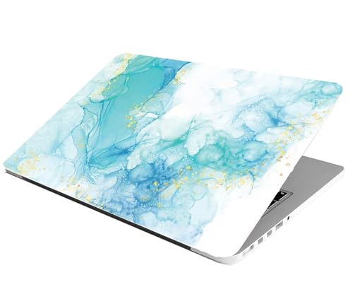 Image of Full Laptop Skin Bubble-Free HD Quality Sticker for Laptops Upto 15.6 inch Compatible with Apple /Dell /HP /Lenovo /Acer /Asus /Sony (Dustproof|Waterproof|Scratchproof|Reusable)-BL Marble FL ANM3