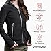 SCOTTeVEST Glow Hoodie for Women - 18 Hidden Pockets - Lightweight Zip Up Sweatshirt for Travel & More (Midnight, Large)